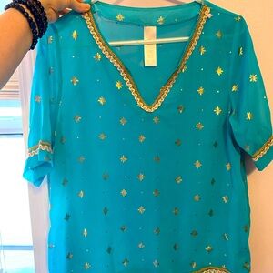 Medium Blue Pretty Shirt
